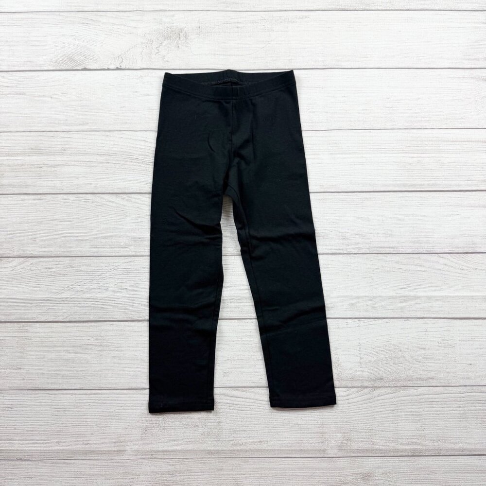 Old Navy Girls Capri Leggings Black Stretch Pull-On Cropped Pants M 8